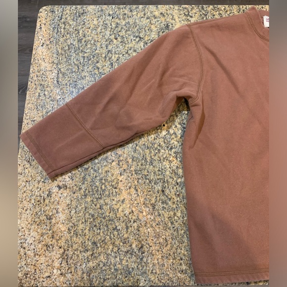 Chocolate brown sweatshirt Size large petite. - Picture 5 of 9